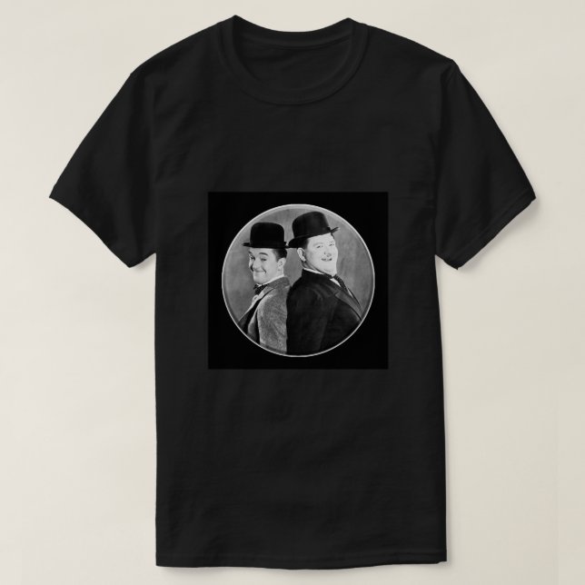 Camiseta LAUREL AND HARDY. Stan Laurel and Oliver Hardy in  (Diseño del anverso)