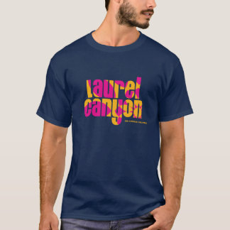 Camiseta Laurel Canyon psicodélica flor rosa
