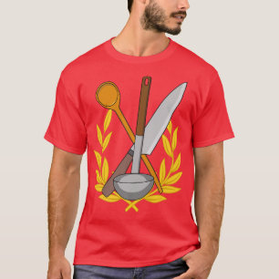 Camiseta laurel de cocina de chef wreath chef mujer