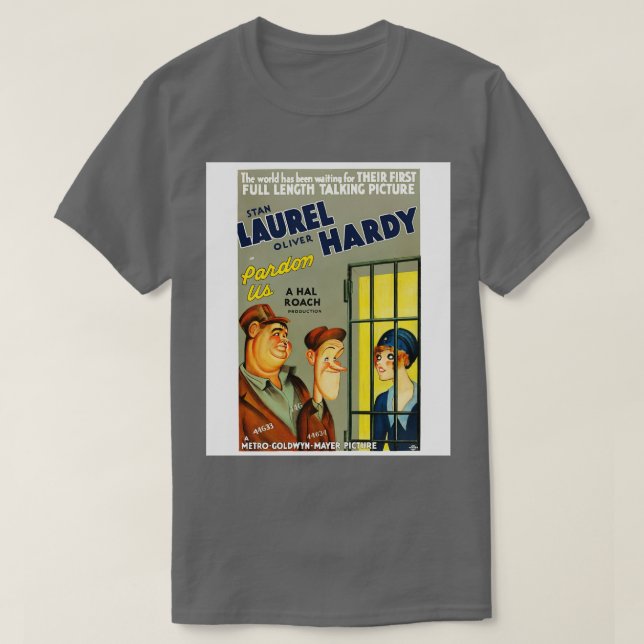 Camiseta Laurel Hardy Perdón (Diseño del anverso)