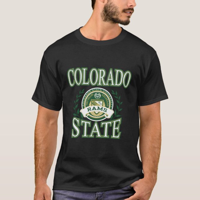 Camiseta Laureles de Colorado State Rams (Anverso)