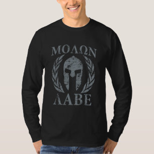 Camiseta Laureles de la máscara del guerrero de Molon Labe