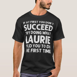 Camiseta LAURIE Nombre Navidades divertidos de cumpleaños p