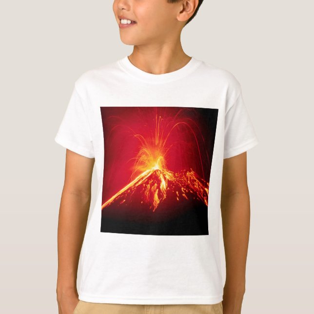 Camiseta Lava caliente del volcán Costa Rica 1991 (Anverso)