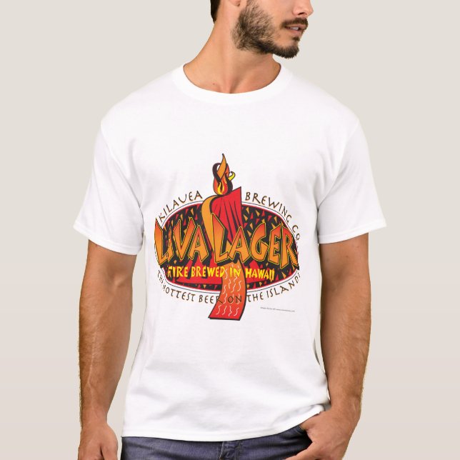 Camiseta Lava Lager Hawai Beer (Anverso)