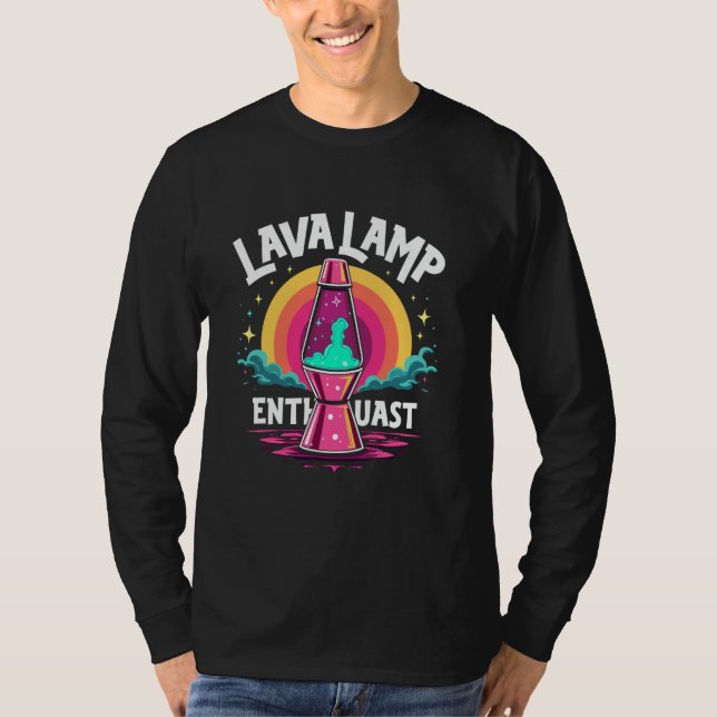 Camiseta Lava Lamp Retro Aesthetic Psychedelic Groovy Vibes (Anverso)
