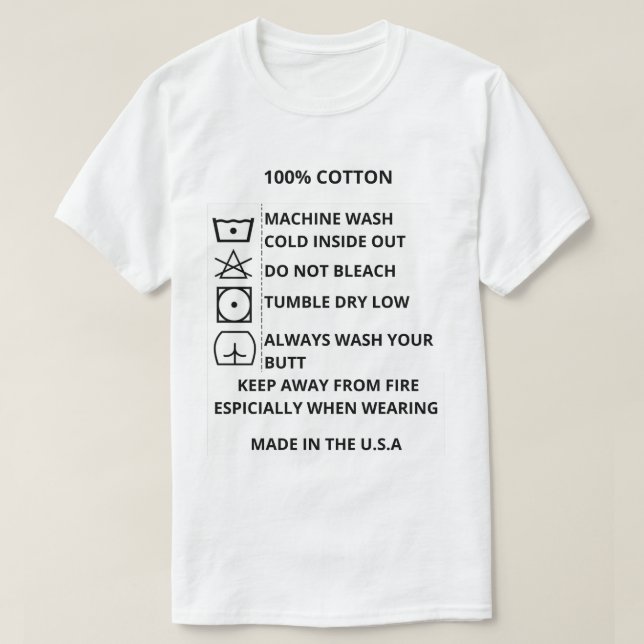 Camiseta lava lo tuyo (Diseño del anverso)