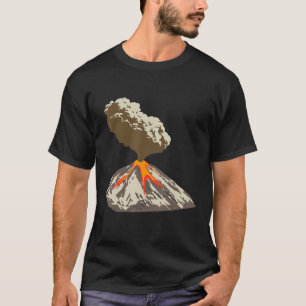 Camiseta Lava Magma Erupción Geología Volcán Magma