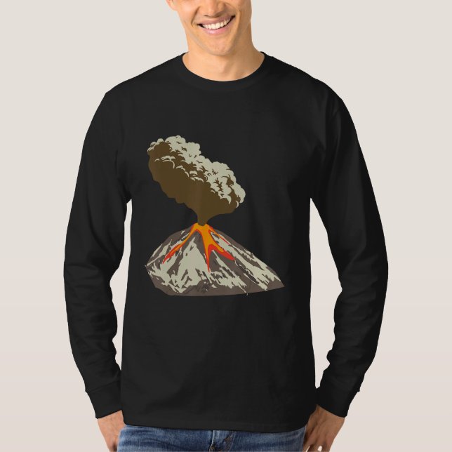 Camiseta Lava Magma Eruption Geology Volcano Magma (Anverso)