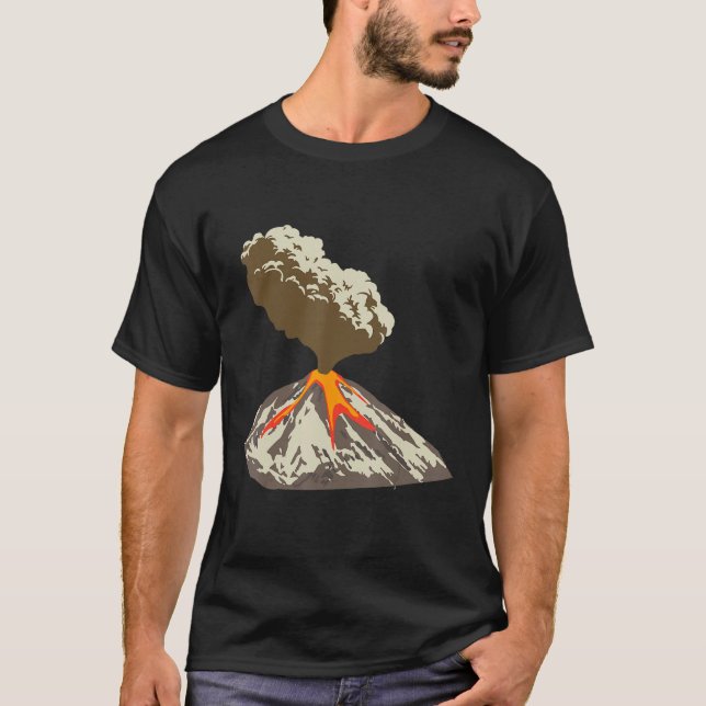 Camiseta Lava Magma Eruption Geology Volcano Magma (Anverso)