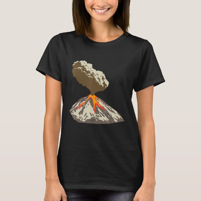 Camiseta Lava Magma Eruption Geology Volcano Magma (Anverso)