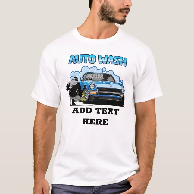 Camiseta Lavado automático y lavado de coches (Anverso)