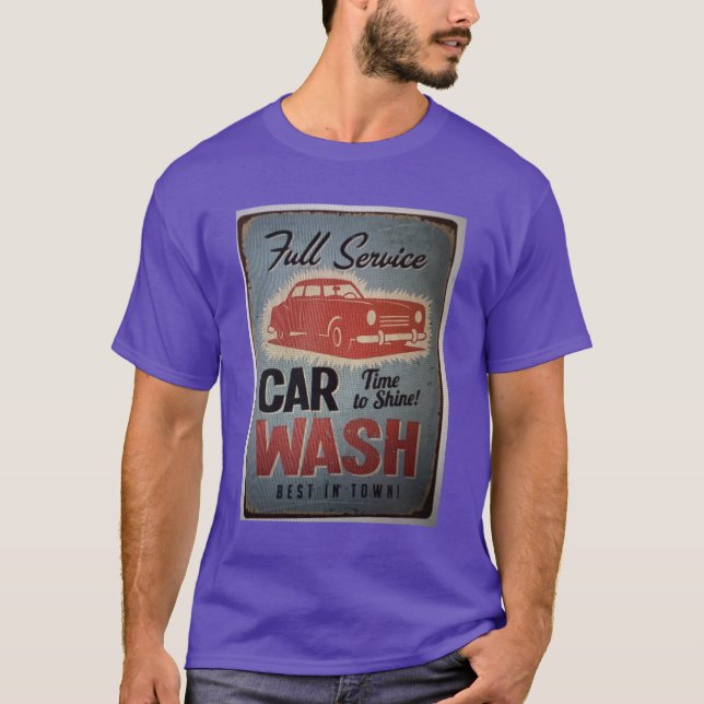 Camiseta Lavado clásico de coches (Anverso)