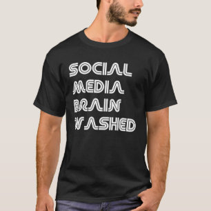 Camiseta Lavado de cerebro de medios sociales contra la red