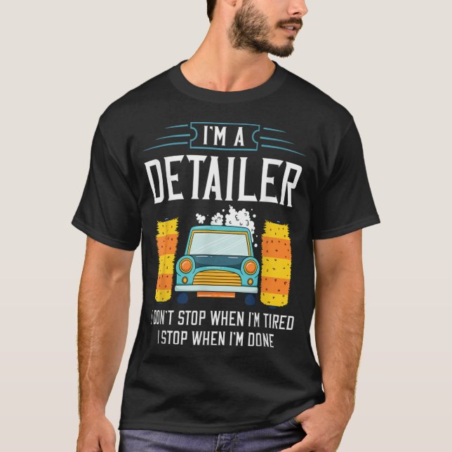 Camiseta Lavado de coche de Detailer (Anverso)
