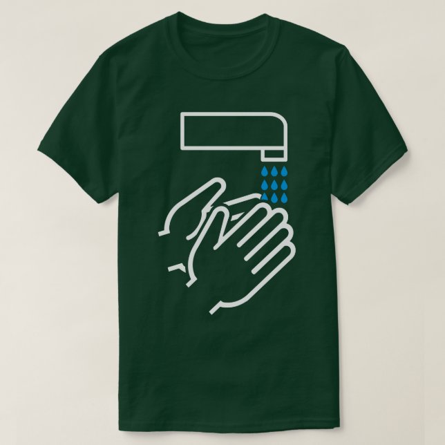 Camiseta Lavado de manos 1 (Diseño del anverso)