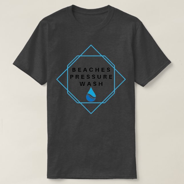 Camiseta Lavado de presión de playas 1 (Diseño del anverso)