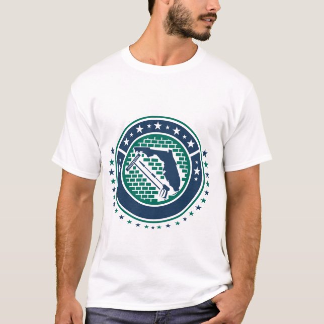 Camiseta Lavado De Presión Y Ladrillo En Florida (Anverso)