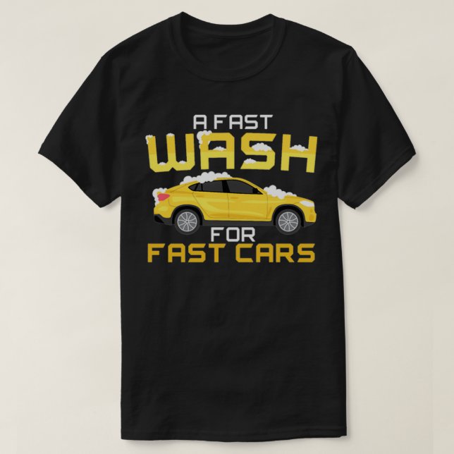Camiseta Lavado Rápido Para Automóviles Rápidos Descarga Au (Diseño del anverso)