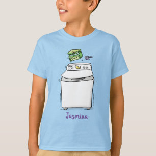 Camiseta Lavadora de lavadora, lavadora, lavadora, ilustrac