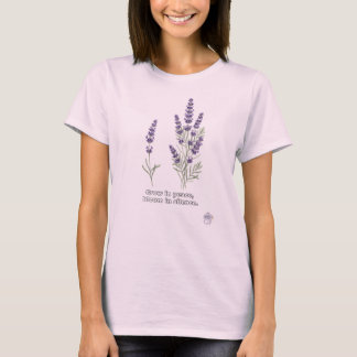 Camiseta Lavanda en acuarela elegante, motivacional pacífic