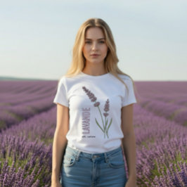 Camiseta Lavanda este. Naturaleza