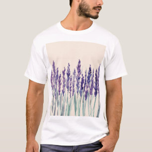 Camiseta Lavanda francesa: Ilustracion acuarela