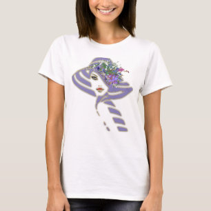 Camiseta Lavander - Flores violetas
