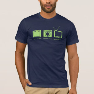 Camiseta "Lavaplatos, Clotheswasher, Brainwasher" en cal