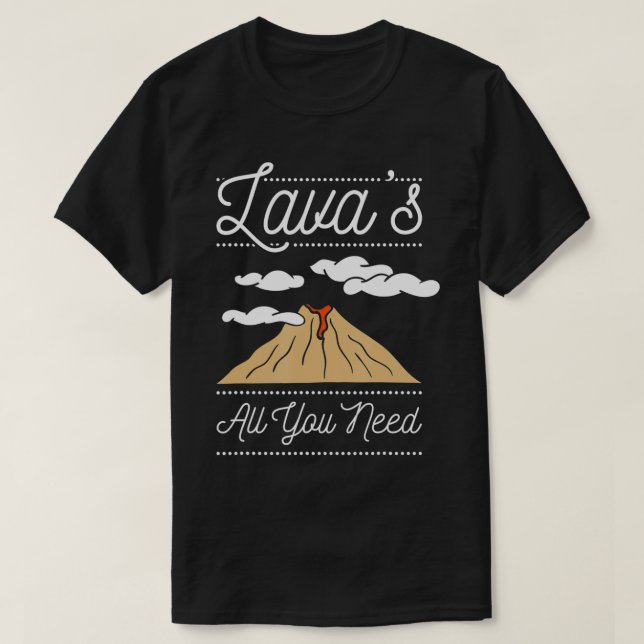 Camiseta Lava's all you need, Geology  (Diseño del anverso)