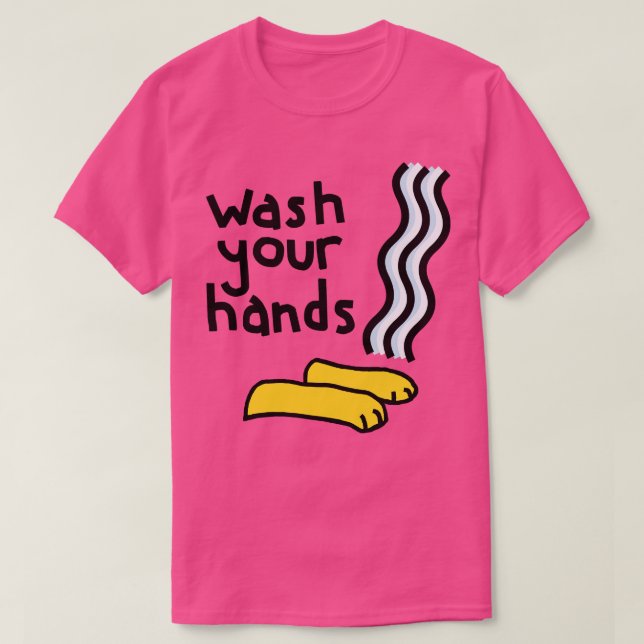 Camiseta Lávate las manos (Diseño del anverso)