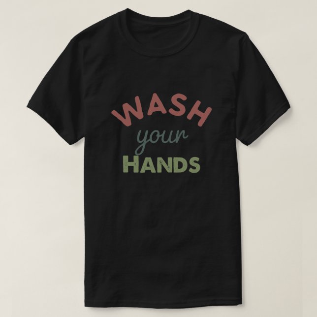 Camiseta Lávate las manos (Diseño del anverso)