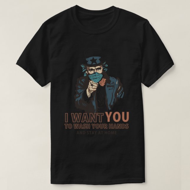 Camiseta Lávate las manos (Diseño del anverso)