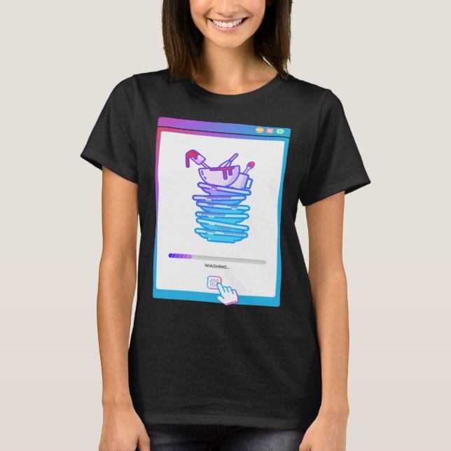 Camiseta Lavavajillas Digital (Anverso)