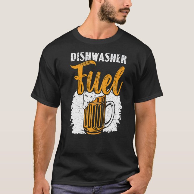 Camiseta Lavavajillas Fuel Deslavado Profesional Beer Drink (Anverso)