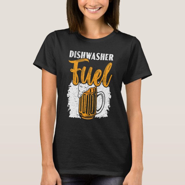 Camiseta Lavavajillas Fuel Deslavado Profesional Beer Drink (Anverso)