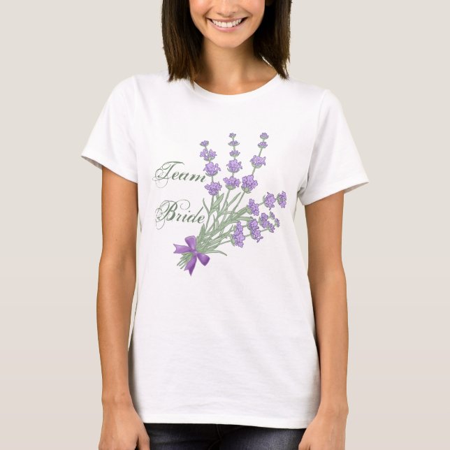 Camiseta Lavendelstrauss, Team Bride (Anverso)