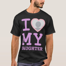 Camiseta lavender, amo a mi hija | Dia divertida del padre