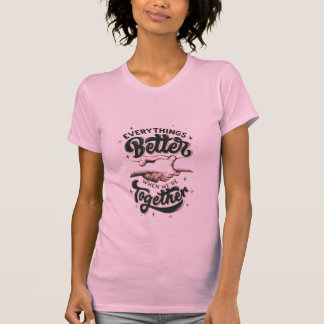 Camiseta Lavender Girls Mejor Juntas