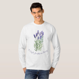 Camiseta Lavender, la tierra ríe con flores