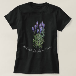 Camiseta Lavender, la tierra ríe con flores
