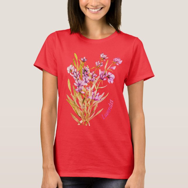 Camiseta Lavender Wildflower (Anverso)
