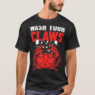Camiseta Lávese las garras Cangrejos de Dungeness hervir el