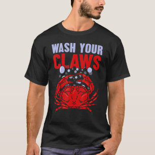 Camiseta Lávese las garras Cangrejos de Dungeness hervir el