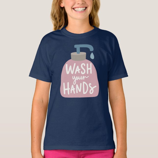 Camiseta Lávese las manos (Anverso)