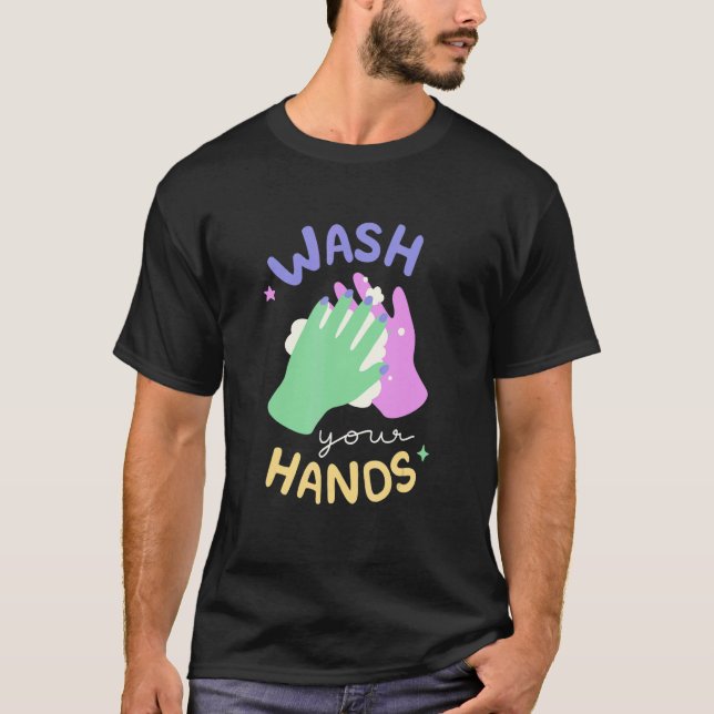Camiseta Lávese las manos Meme Hand Hygiene Reminrecordator (Anverso)