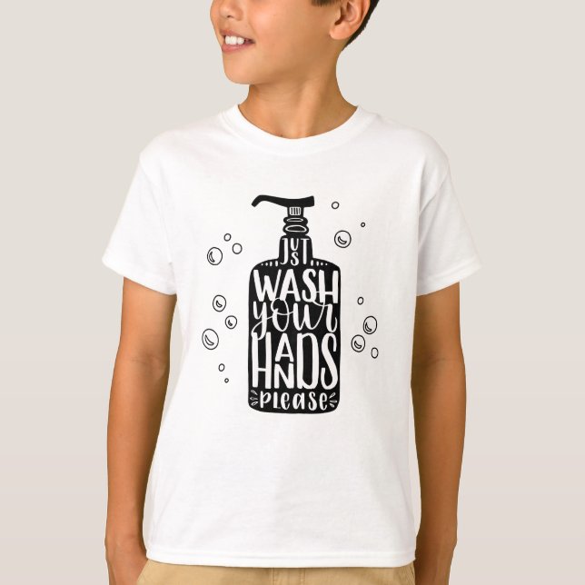 Camiseta Lávese las manos, por favor (Anverso)