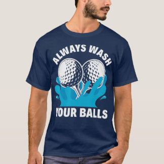 Camiseta Lávese siempre sus bolas Gracioso Golf (2)