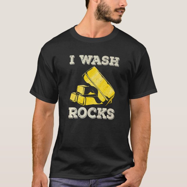 Camiseta Lavo Rocas, Oro, Panner Minero, Minería de Oro (Anverso)