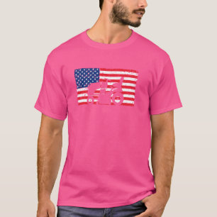 Camiseta Lawn Care American Flag 4 de julio Mow Patriótico